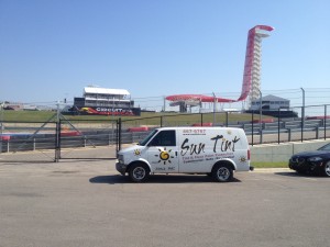 Sun Tint Commercial Window Tinting, tints windows at The Circuit of The Americas for Formula 1 2014
